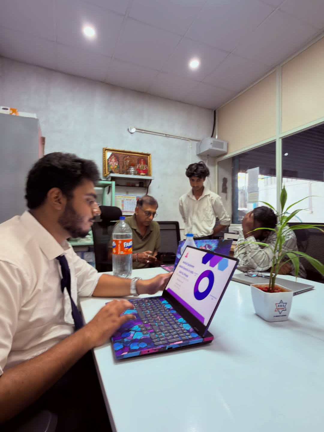 Omni IDE team members and AI researchers building local private AI coding IDE in India